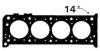 BGA CH4395 Gasket, cylinder head